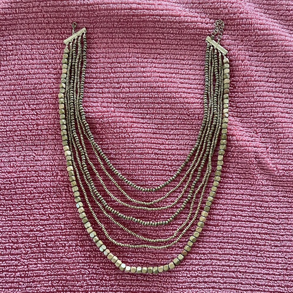 Coldwater Creek Gold Multi-Strand Necklace
